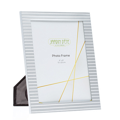 Рамка для фотографии Jardin D'Ete, алюминий, стекло,фото15 х 20 см (Серебристый)