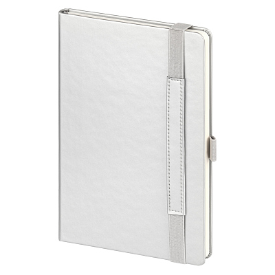 Ежедневник Альфа (Alpha) недатированный, серебро/серый