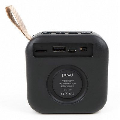 Портативная колонка PERO WS01 wellsound.easy, черный