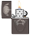 Зажигалка ZIPPO Screaming Monster с покрытием Black Ice®, латунь/сталь, черная, 38x13x57 мм - Фото 3