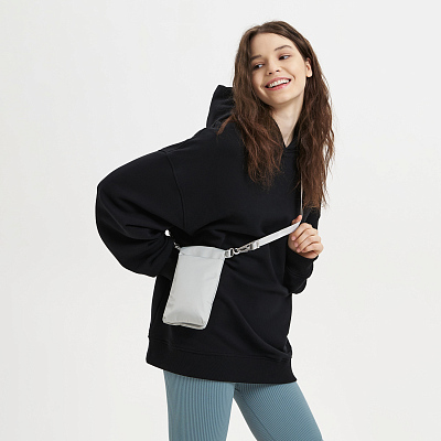 Худи оверсайз унисекс FUSION, черный