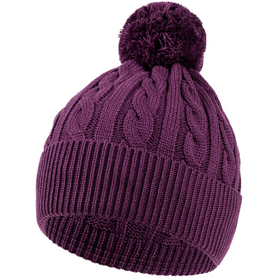 Шапка Heat Trick, светло-серый меланж (Баклажановый)