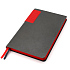 Ежедневник A5 недатированный Molfetta в мягком переплёте, серо-красный - Фото 2