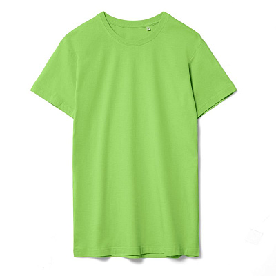 Футболка унисекс T-Bolka 160, молочно-белая (Зеленое яблоко)