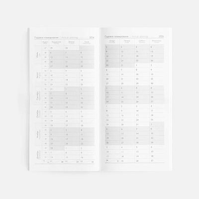 Еженедельник Baza, датированный, серый