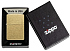Зажигалка ZIPPO Classic с покрытием Street Brass, латунь/сталь, золотистая, 38x13x57 мм - Фото 6