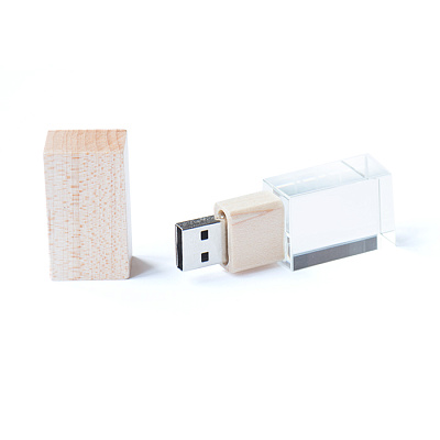 Стекло 02 Кристалл деревянный , 32Гб (Светлое дерево)