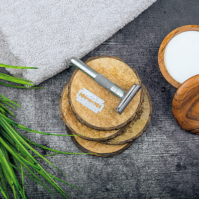 Станок Т-образный для бритья ERBE «Sensus», нержавеющая сталь, хромированное покрытие, сатинированный, серебристый цвет, в картонной коробке