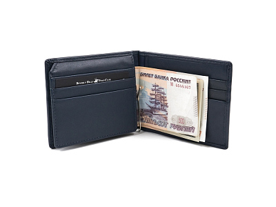 Бумажник с зажимом мужской