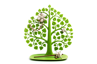 Декоративный органайзер для украшений Bodhi, зеленый 