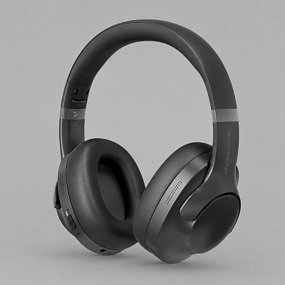 Беспроводные накладные наушники Stereo Ultra ANC, BT 5.4, ANC/ENC, 500мАч (Чёрный)