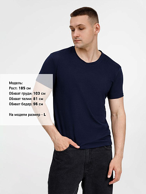 Футболка унисекс Senti, темно-синяя