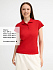 Рубашка поло женская Prescott Women 170, красная - Фото 4