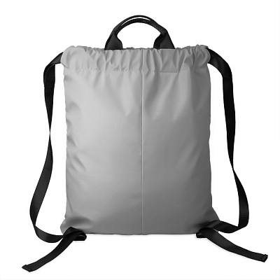 Рюкзак RUN, светоотражающий серый, 48х40см, 100% полиэстер