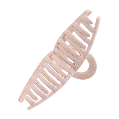 Заколка-краб для волос Dewal Beauty 1 шт/ уп.розовая, форма бабочка