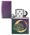 Зажигалка ZIPPO Lotus Moon с покрытием Iridescent, латунь/сталь, черная, 38x13x57 мм - Фото 4