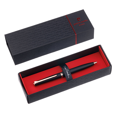 Ручка шариковая Pierre Cardin GAMME.Цвет - черный. Упаковка Е