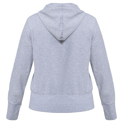 Толстовка женская Hooded Full Zip серый меланж