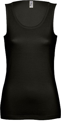 Майка женская Jane 150, белая (Чёрный)