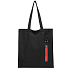 Сумка для покупок LUMISSA 325 г/м² с ремувкой, чёрный/красный - Фото 3