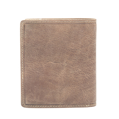 Бумажник KLONDIKE «Finn», натуральная кожа в коричневом цвете, 10 х 11,5 см