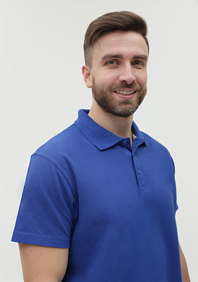 Рубашка поло мужская STAN хлопок/полиэстер 185, 04