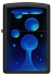 Зажигалка ZIPPO Lava Lamp с покрытием Black Light, латунь/сталь, черная,матовая 38x13x57 мм - Фото 2