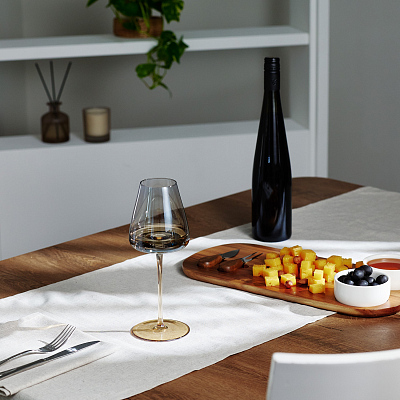 Бокал для вина Ницца (Nizza), градиент дымчато-золотой