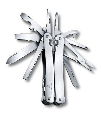 Мультитул VICTORINOX SwissTool Spirit X 105 мм 26 функций в кожаном чехле