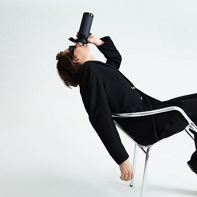 Бутылка для воды Vector, черная