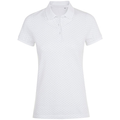 Рубашка поло женская Brandy Women, темно-синяя с белым (Синий)