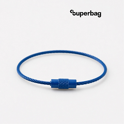 Тросик-кольцо Ring для обвеса, L=15см (синий) (Синий)