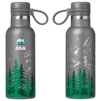 Термобутылка вакуумная герметичная Модена (Modena), серая