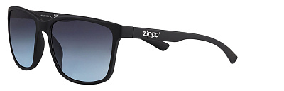 Очки солнцезащитные ZIPPO, унисекс, чёрные, оправа из поликарбоната с покрытием soft touch (Черный)