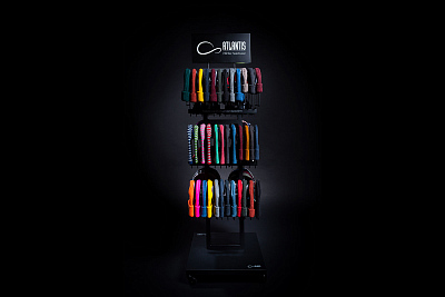 Стойка напольная с образцами_ATLANTIS BLACK RETAIL DOUBLE SIDE DISPLAY
