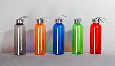 Бутылка для воды "H2O" 500 мл, оранжевый