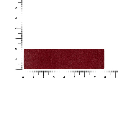 Лейбл кожаный Pasek, красный