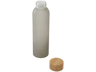 Стеклянная бутылка с бамбуковой крышкой Lume, 500мл