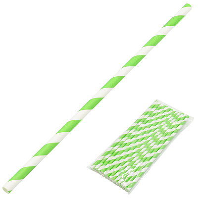 Набор цветных бумажных трубочек , размер 197*6 мм (50 шт) (Мультиколор)