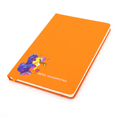 Блокнот A5 Monte в твёрдом переплёте, оранжевый