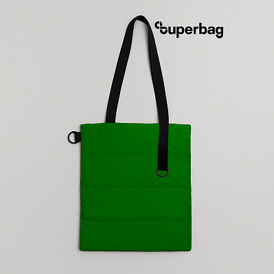 Шоппер Superbag Bubble New (зеленый с черным) (Зеленый с черным)