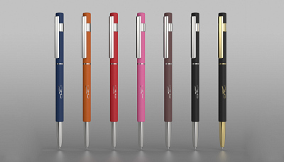 Ручка шариковая "Star", покрытие soft touch, красный