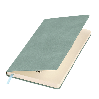 Ежедневник Стелла (Stella) недатированный с магнитом на обложке, бирюзовый (Бирюзовый, бежевый)