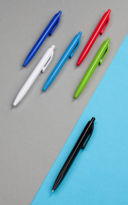 Ручка шариковая "Phil" из антибактериального пластика, черный