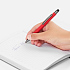 Ручка шариковая Atento Soft Touch со стилусом, красная - Фото 4