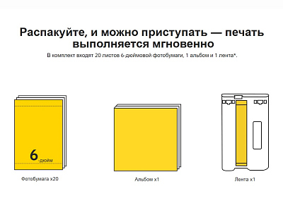 Фотопринтер Xiaomi Instant Photo Printer 1S Set EU
