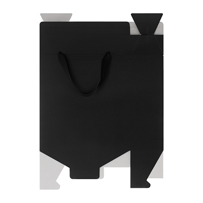 Подарочная коробка-пакет универсальная большая, черная