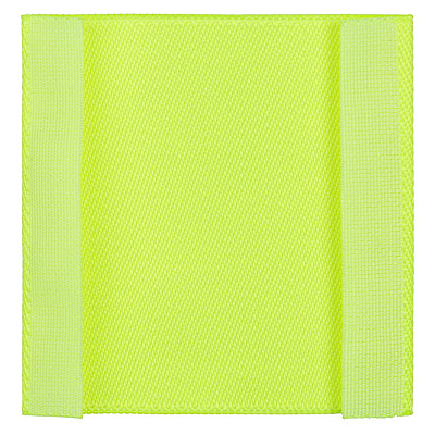 Лейбл тканевый Epsilon, L, желтый неон