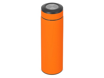 Вакуумный термос Vacuum Flask C1, soft touch, 420мл (Оранжевый/черный/серебристый)