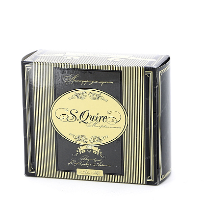 Пепельница S.Quire квадратная, сталь, покрытие никель + иск. кожа, серебр. с чёрной вставкой